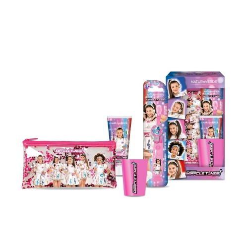 Naturaverde Kids Miracle Tunes Cofanetto Spazzolino Luminoso Dentifricio 75 Ml Bicchierino E Pochette Glit_2303